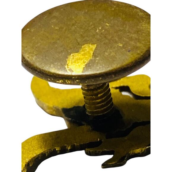 Vintage F.O.E.  Fraternal Order of the Eagle Lapel Pin Badge Screwback .75" - Picture 3 of 7